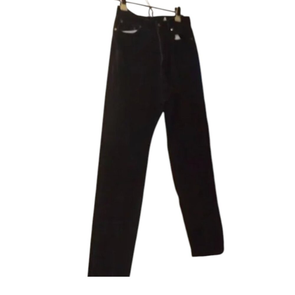 Faded Glory Jeans Women's Sz 10 Tall Black Stretch Denim Vintage High Waisted